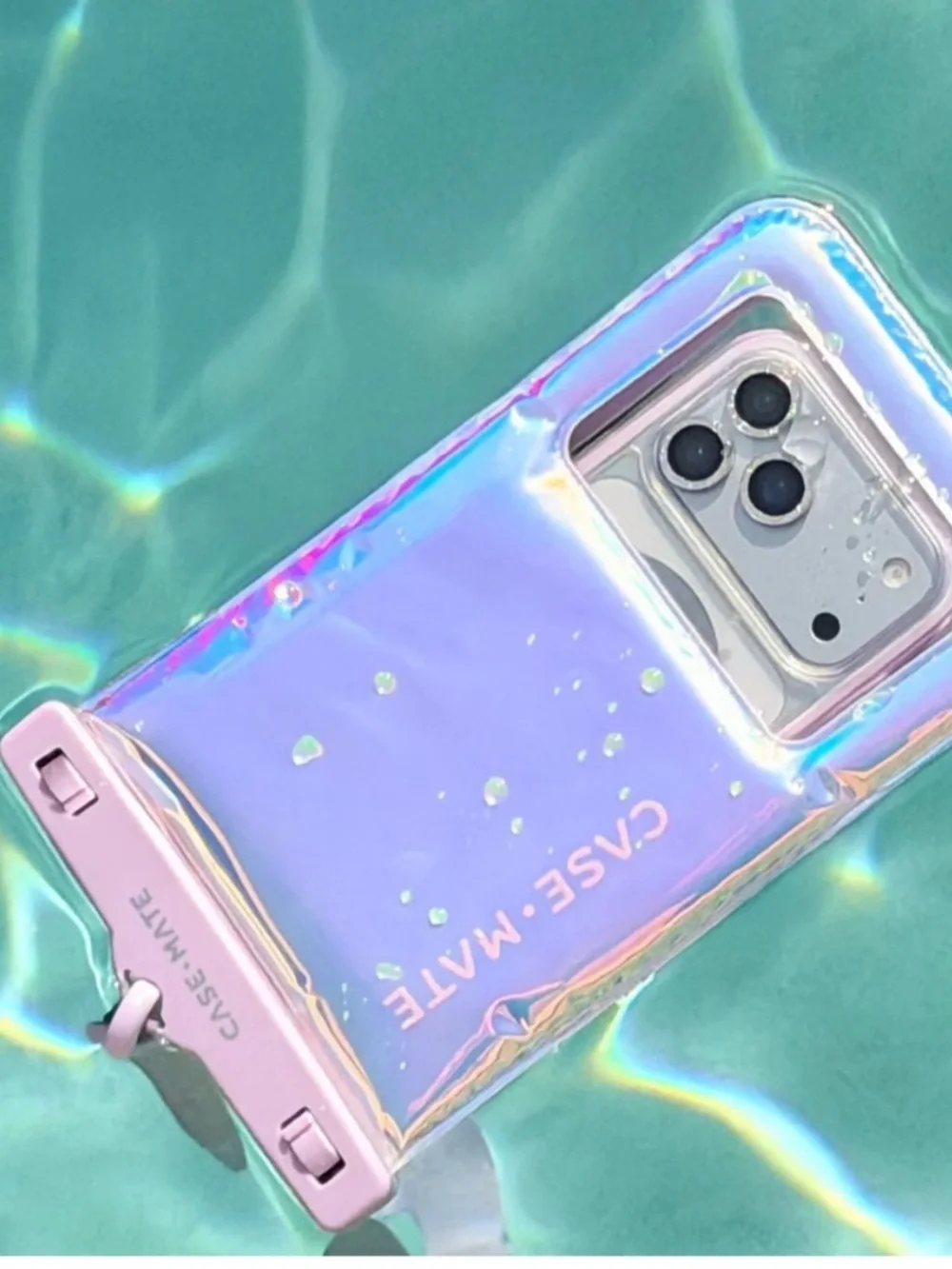 case-mate Iridescent Lavender Waterproof Floating Phone Case Crossbody